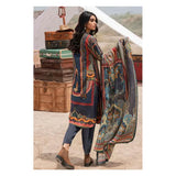 Gul Ahmed- 3PC Unstitched Corduroy Suit with Printed Cotton Net Dupatta CD-12013 B