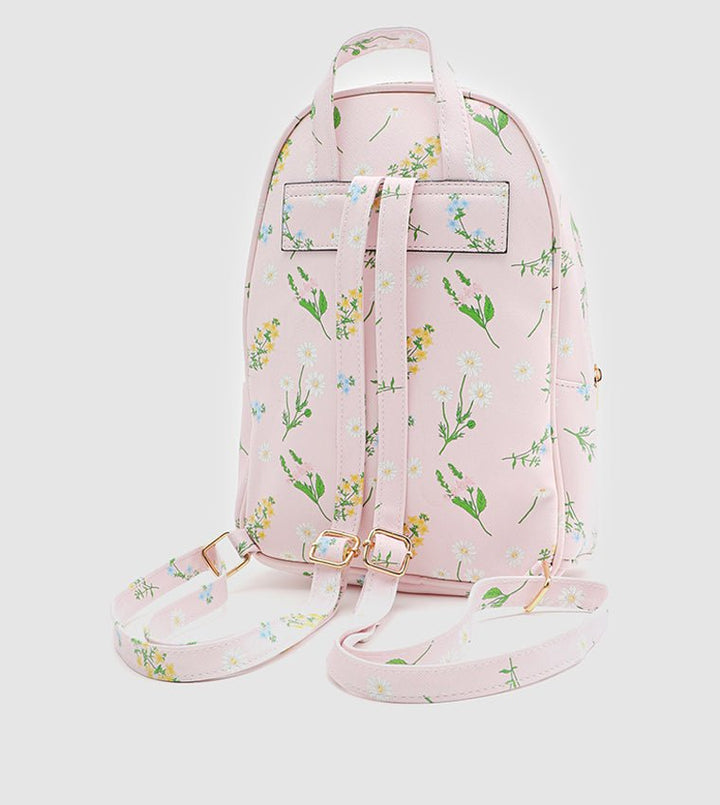 Ardene- Faux Leather Floral Essential Backpack