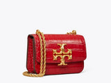 Tory Burch Eleanor Embossed small Convertible Red stone