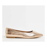 Asos- Lucky Pointed Ballet Flats Rose Gold