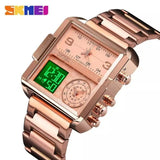 Skmei Rose Golden Stainless Steel  Watch