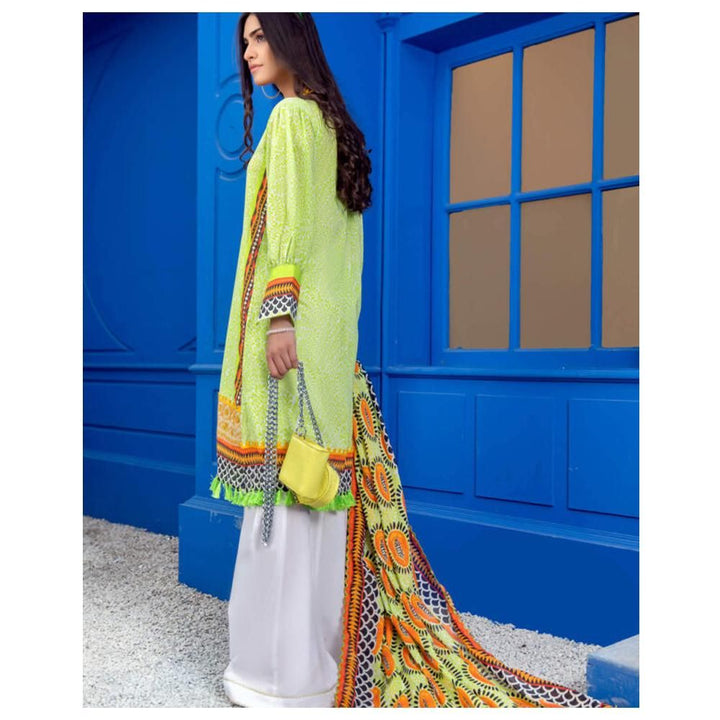 Poppy – 2 Piece Embroidered Unstitched Lawn Shirt & Dupatta