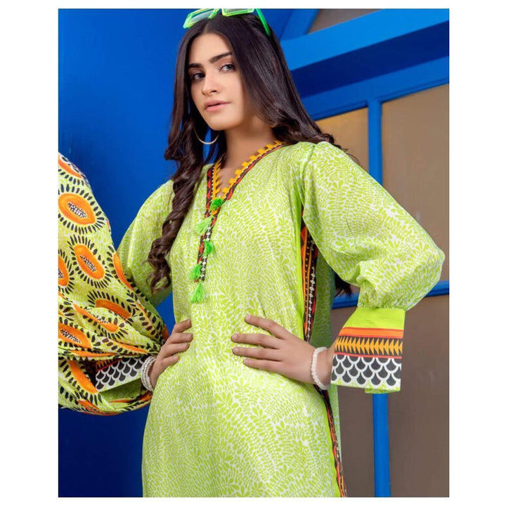 Poppy – 2 Piece Embroidered Unstitched Lawn Shirt & Dupatta