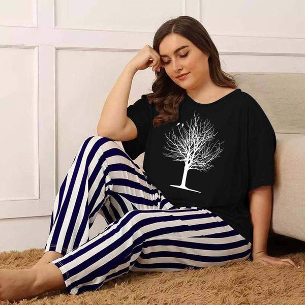 TREE PJ SUIT - BLACK