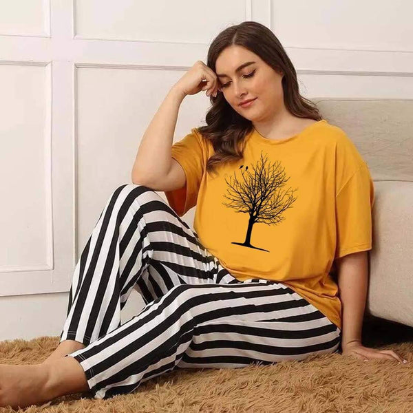 TREE PJ SUIT - MUSTARD