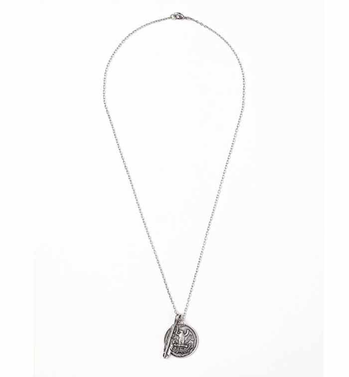 H&M- Men Necklace With Pendants- Silver-Colored