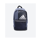 Adidas- Large Front Logo Details Zip Closure Backpack - Blue