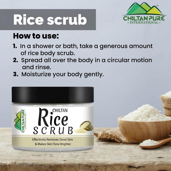 Chiltanpure- Rice Face & Body Scrub, 100ml