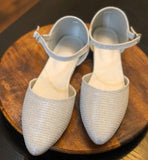 Ovolo- Silver Iris Sandals by Ovolo priced at #price# | Bagallery Deals