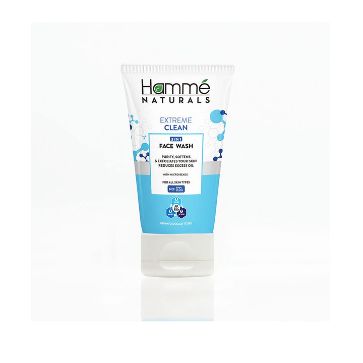 Hamme- Extreme Clean 3in1 Face Wash, 100 Ml