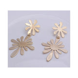 The Marshall- Golden Golden Flower Drop Boho Retro Earrings for Women - TM-E-40