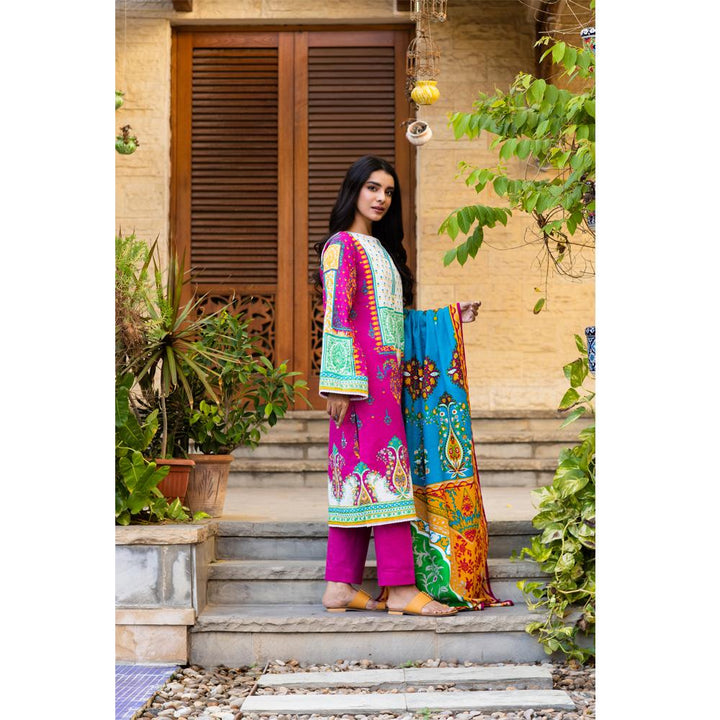 Zellbury- Digital Printed Khaddar Shirt, Khaddar Dupatta & Khaddar Trouser WUW21X30114