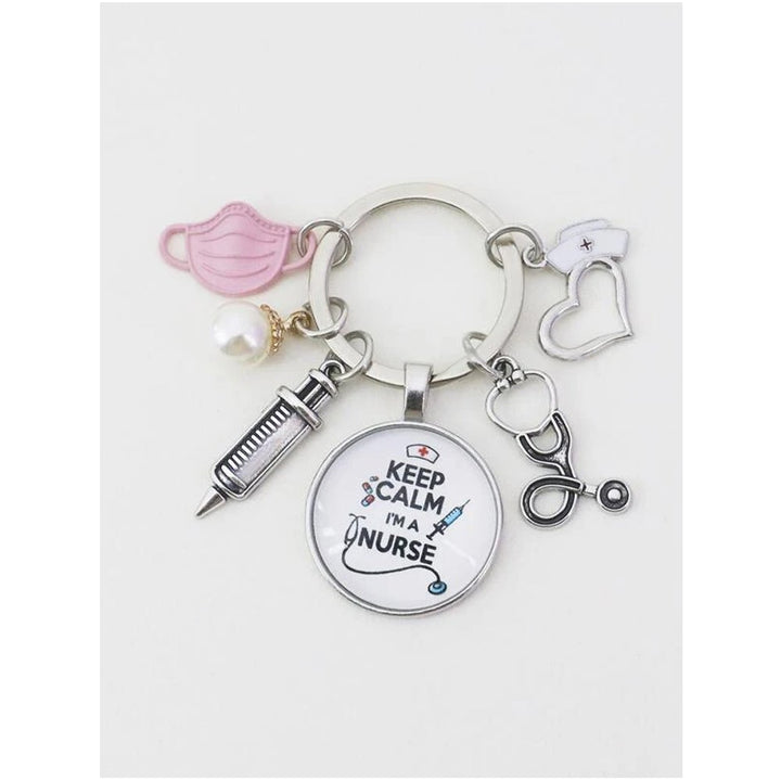 Shein- Face Mask Charm Keychain