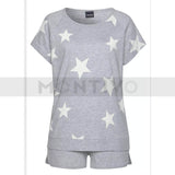 Montivo Arizona Grey Star Short Sleepwear Suit