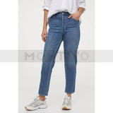 Montivo- HM Mid Blue Mom Straight Jeans