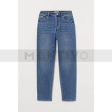 Montivo- HM Mid Blue Mom Straight Jeans
