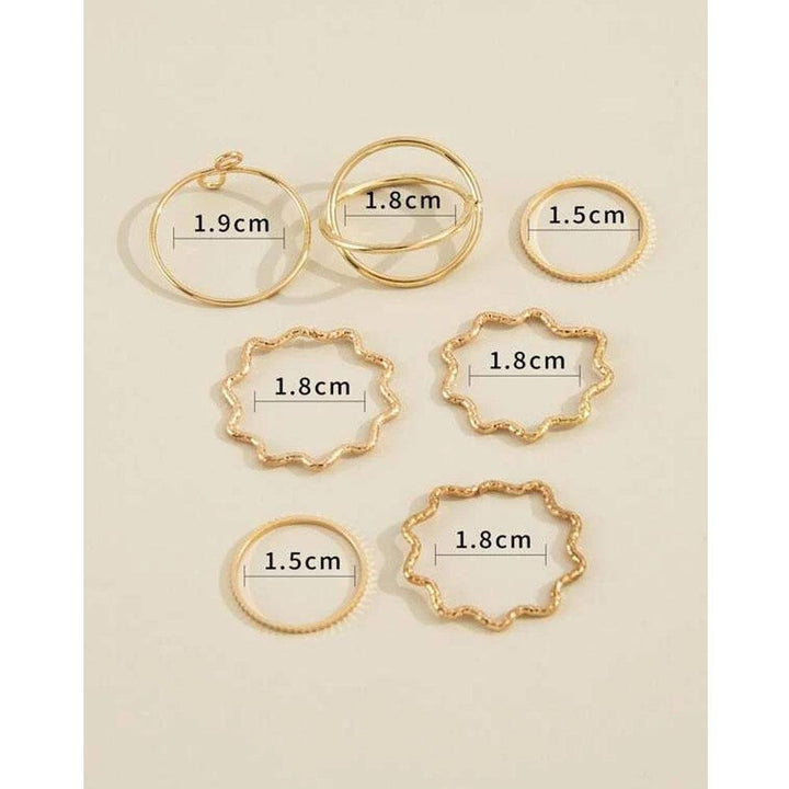 Shein- 7pcs Minimalist Ring