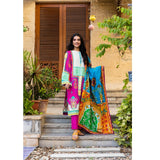 Zellbury- Digital Printed Khaddar Shirt, Khaddar Dupatta & Khaddar Trouser WUW21X30114