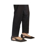 Zardi- Chikan - trouser Pant For Ladies Women - Soft Cotton - Black - ZT156