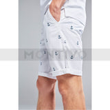 Montivo Smog printed white shorts