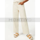 Montivo FA Wide Cropped High Waist Jeans
