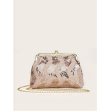 Shein - Sequins Decor Chain Novelty Bag