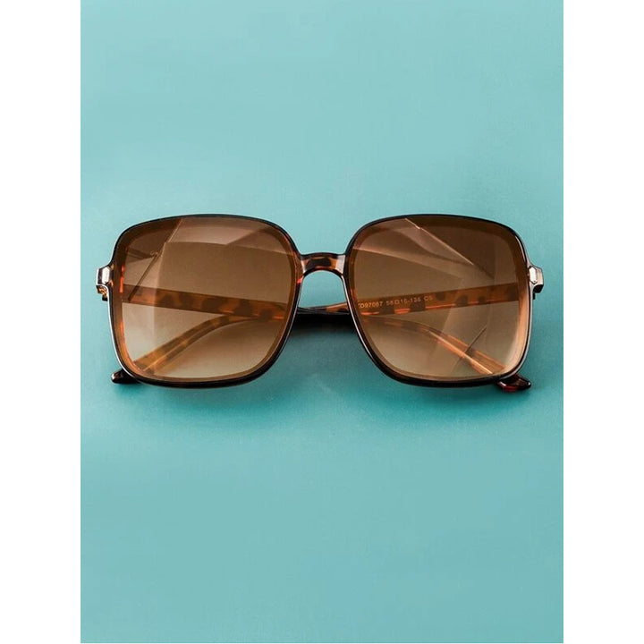 Shein- Square Frame Sunglasses With Tinted Lenses For Women