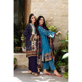 Zellbury- Digital Printed Embroidered Khaddar Shirt, Shawl & Khaddar Trouser WUW21E30165