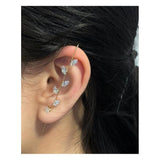 Garnet Lane- Silver Minimalist Ear Cuff Pin