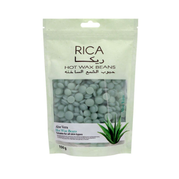 Rica Wax- Aloe Vera Hot Wax Beans, All Skin Types, 150g