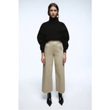 Zara- Wide-Leg Cropped Trousers