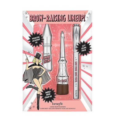 Benefit Cosmetics- Shade 3.5 - neutral medium Brow Raising Lineup! Mini Brow Trio Set