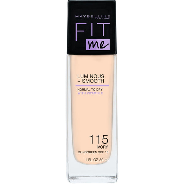 Maybelline New York Fit Me Luminous + Smooth Foundation 115 Ivory 30 ml