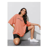 Shein- Letter Graphic Drop Shoulder Oversized Tee