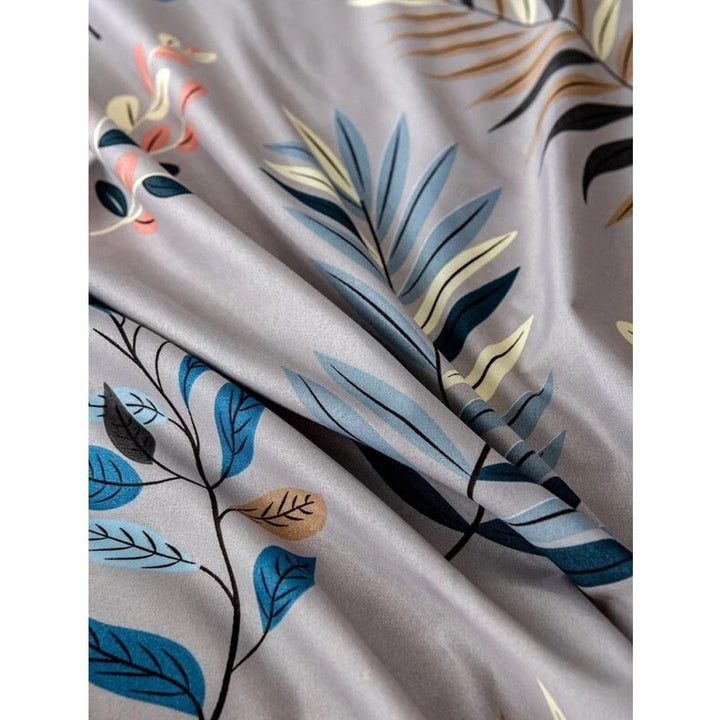 Shein- Non-Filling Botanical Print Sheet Set