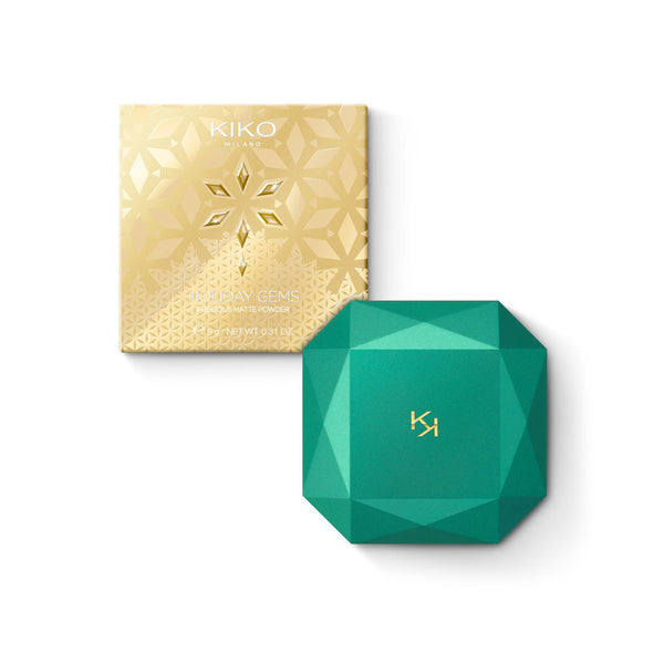 Kiko- Holiday Gems Precious Matte Powder, 01 White Chocolate