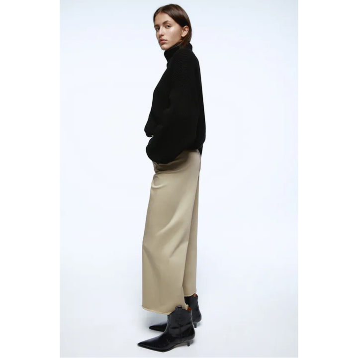 Zara- Wide-Leg Cropped Trousers