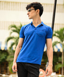 Royal Blue Cuban Collar Polo | Basics Vol. 1 | Polo for Men | Mens Fashion | Weave Wardrobe