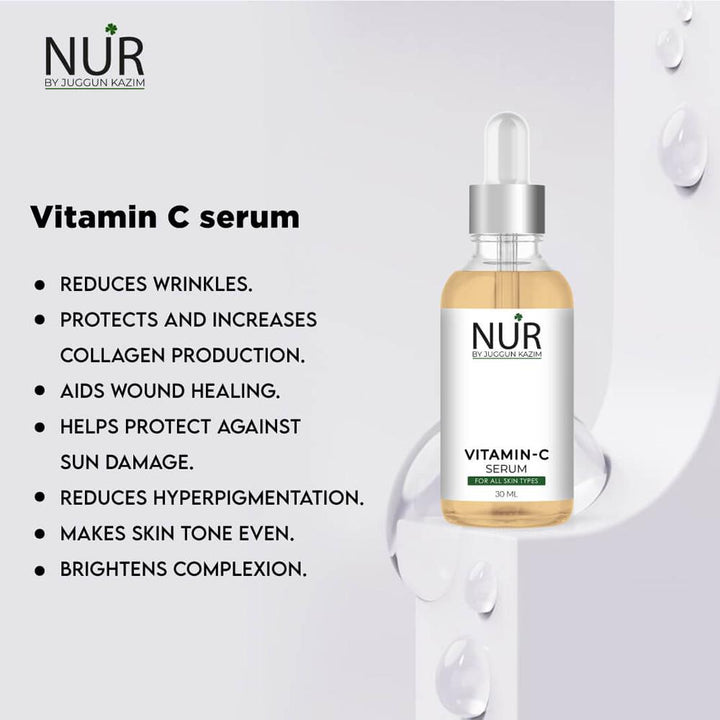 Nur By Juggan Kazim- Vitamin C Serum, 30ml