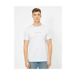 KOTON- Letter Printed T-Shirt - White