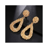 Dama Rusa- Golden Vintage Metal Giant Drop Statement Earrings Set for Women- TM-E-23