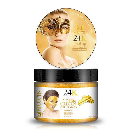 MUICIN - 24K Gold & Collagen Peel Off Mask - 300g