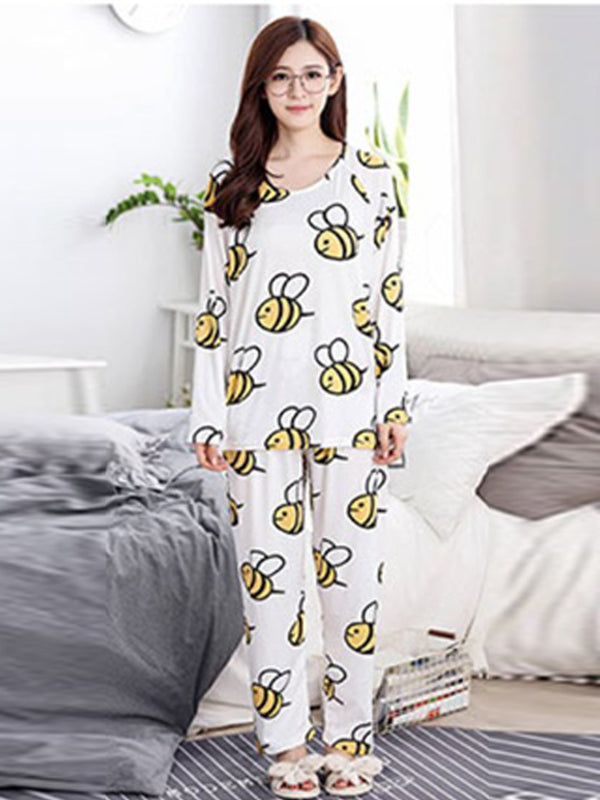 HONEY BEE PRINTED PJ SET