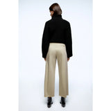 Zara- Wide-Leg Cropped Trousers