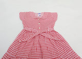 The Original - 1 Piece Check Red and White Kids Frock