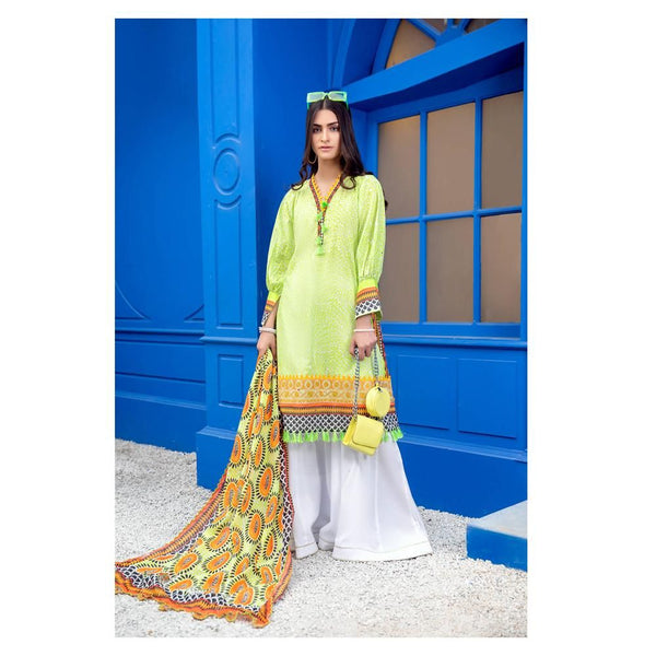 Poppy – 2 Piece Embroidered Unstitched Lawn Shirt & Dupatta