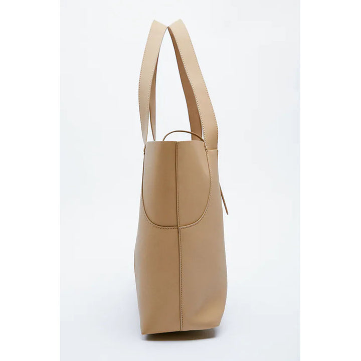 Zara- TOTE BAG- Beige