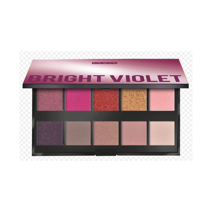 Pupa Milano- Make Up Stories - Palette Of 10 Multi-Finish Eyeshadows - Bright Violet