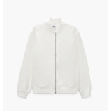 Zara- Textured Bomber Jacket- Oyster White