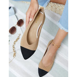 Shein- Two-tone pointed toe slip-on flats